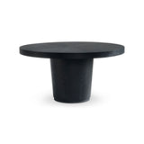 table ronde extensible en chêne profil